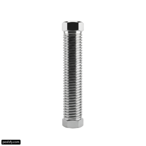 Stainless steel screw on a white background png transparent background