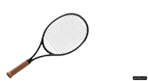 Tennis racket on a white background png transparent background