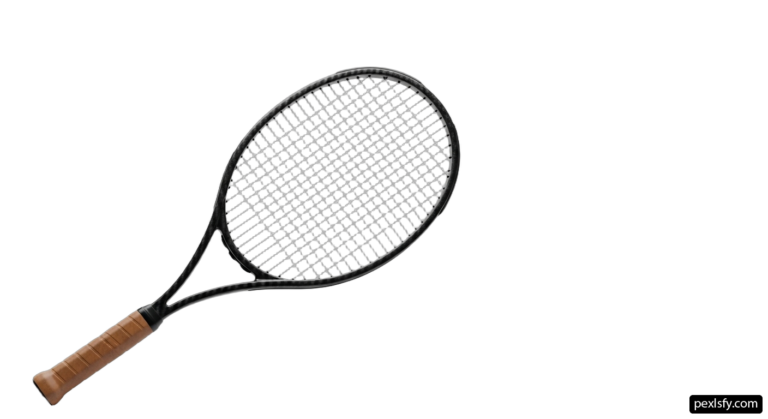 Tennis racket on a white background png transparent background