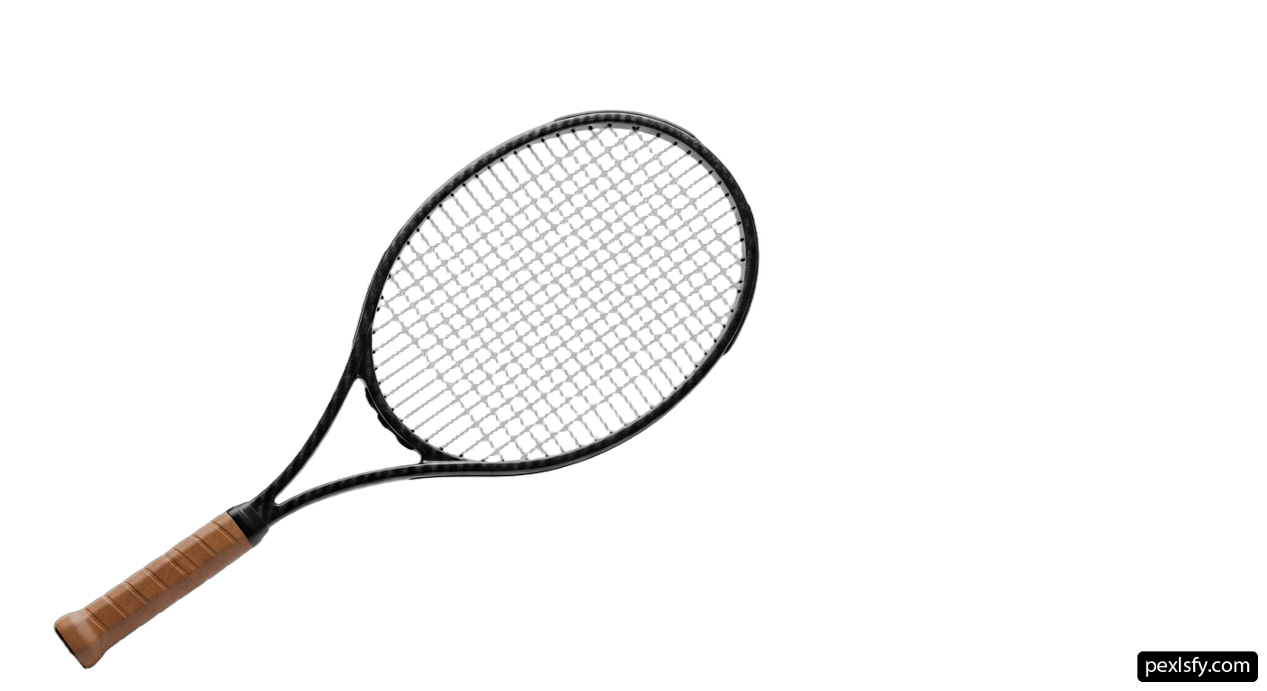 Tennis racket on a white background png transparent background