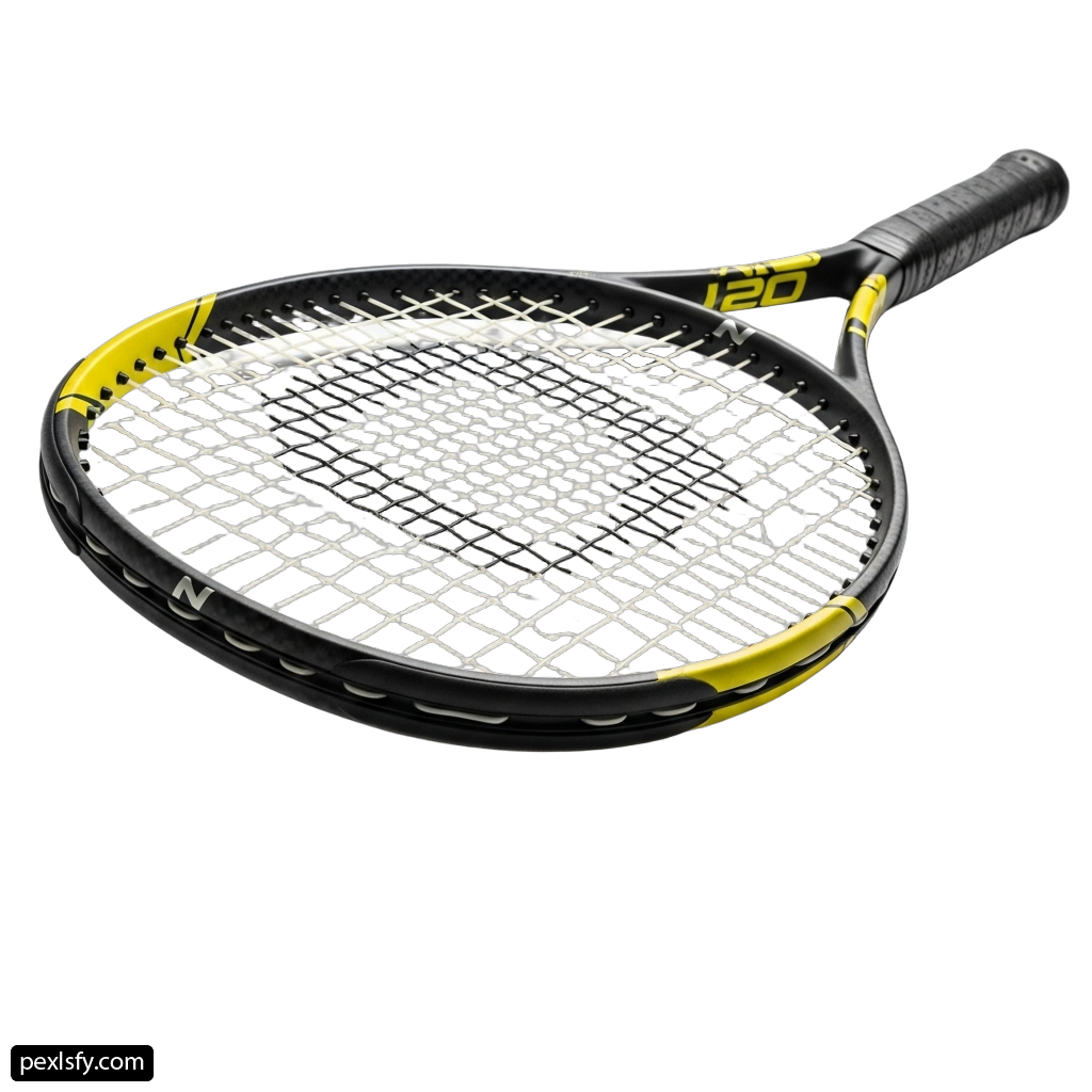 Tennis racket on a white background png transparent background
