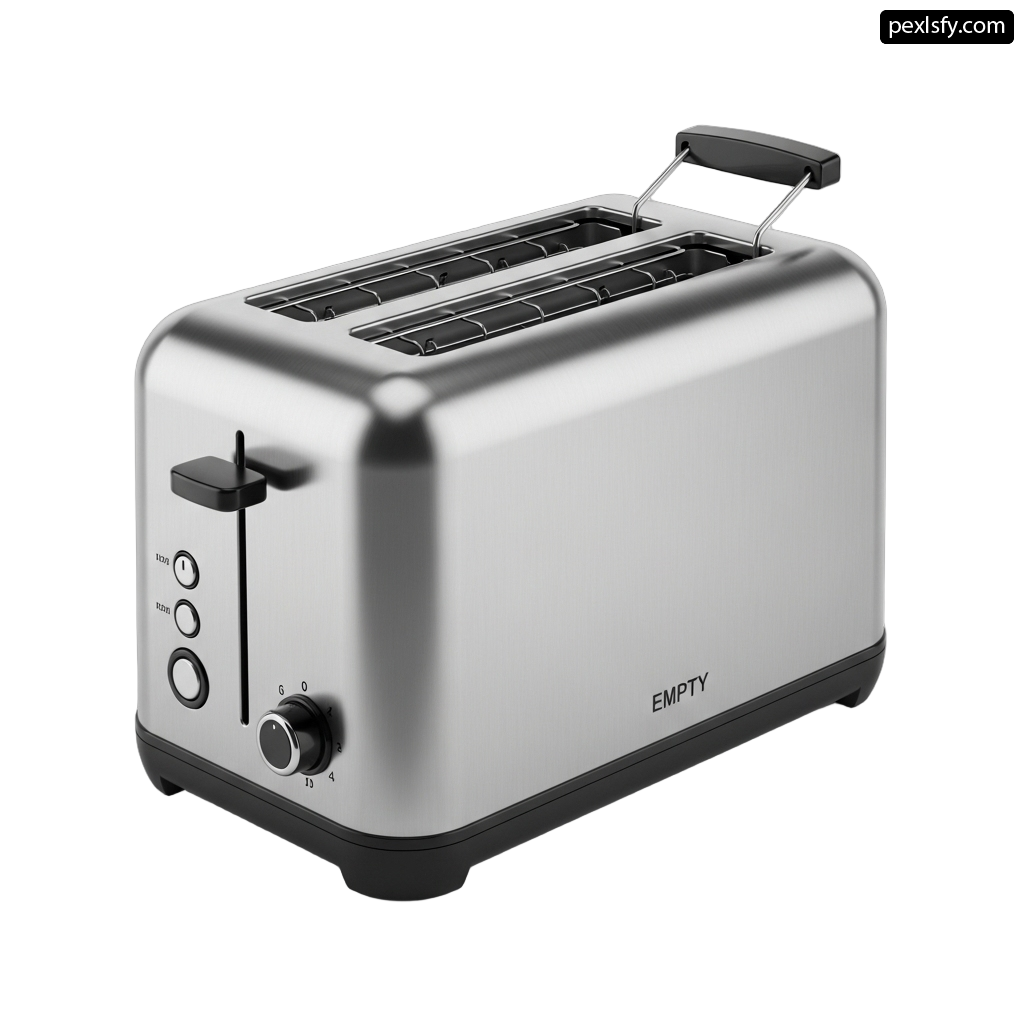 Toaster that is sitting on a white surface png transparent background