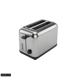 Toaster with four slices of bread on it png transparent background