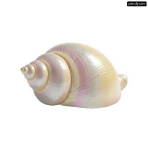 White and pink shell on a white background png transparent background
