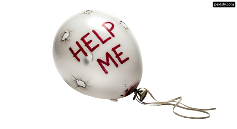 White balloon with the words help me written on it png transparent background
