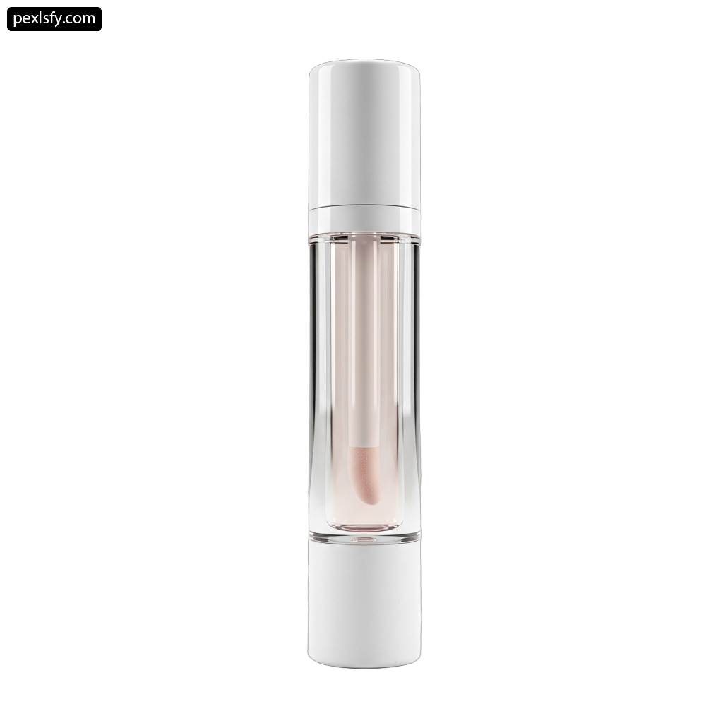 White bottle with a white cap on a white background png transparent background