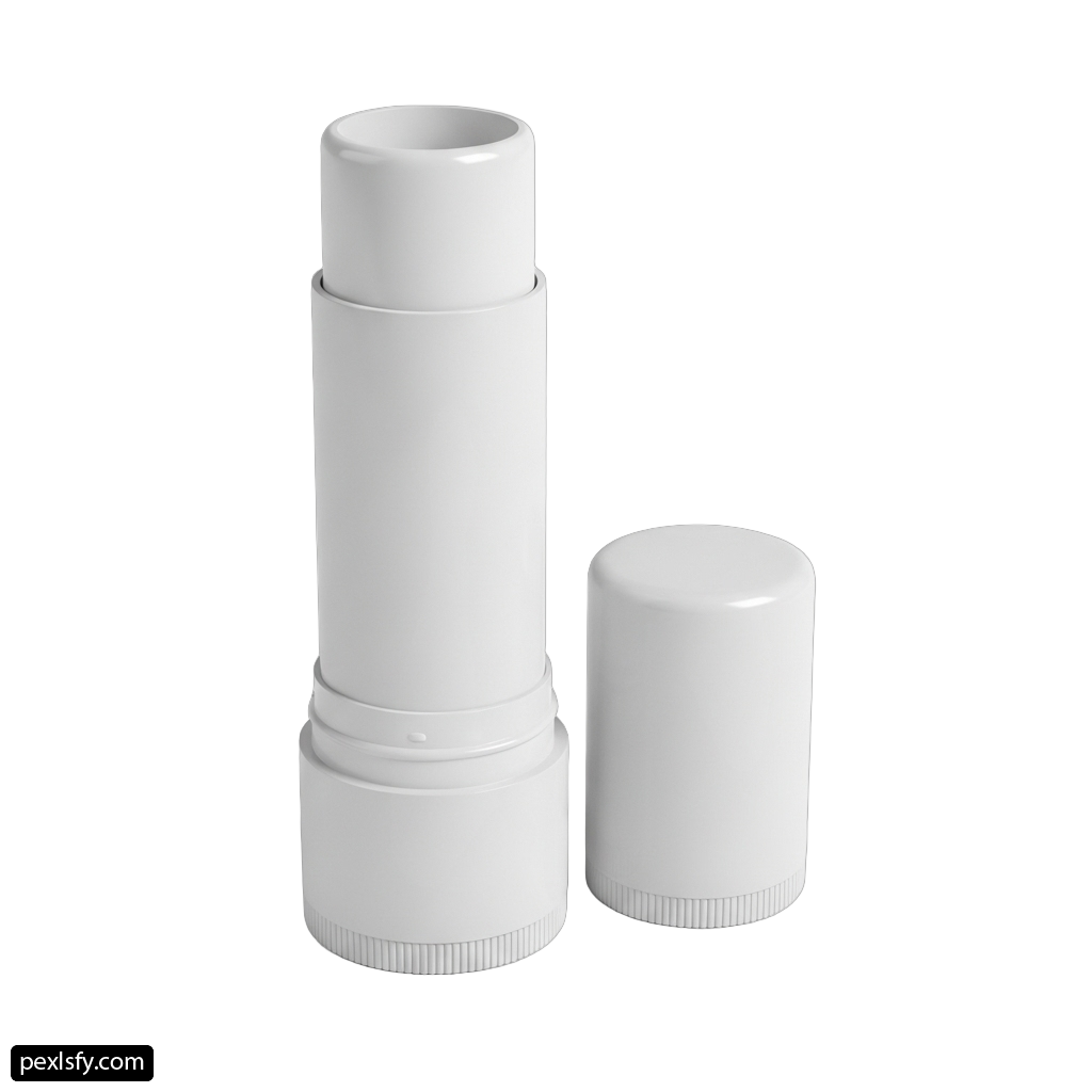 White bottle with a white cap on a white background png transparent background