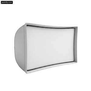 White box with a white cover on a white background png transparent background