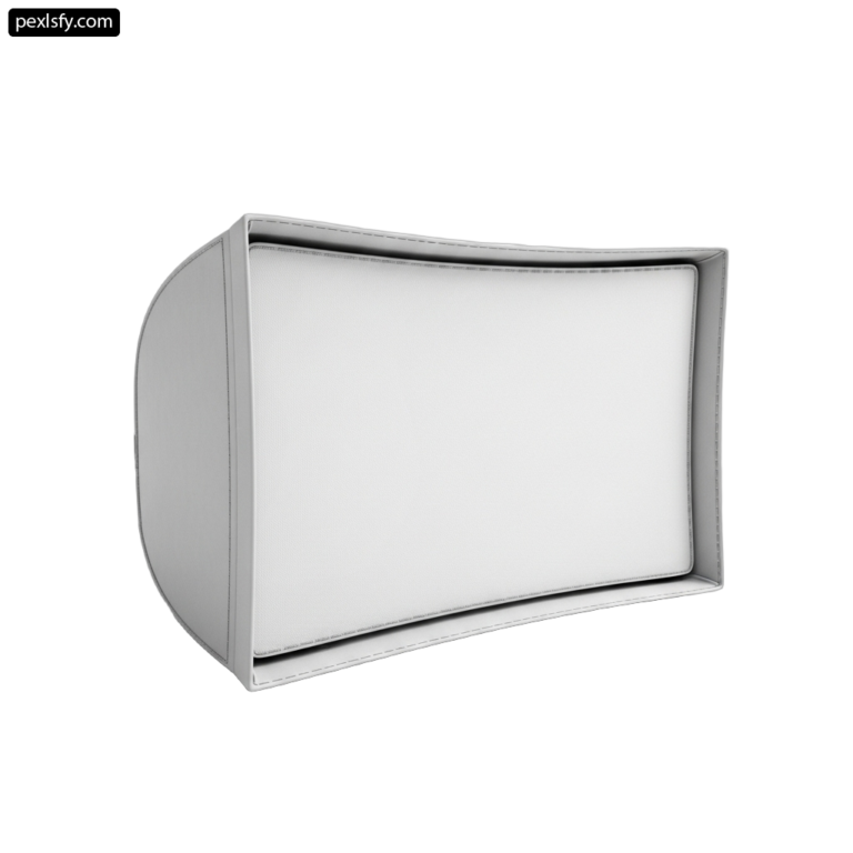 White box with a white cover on a white background png transparent background
