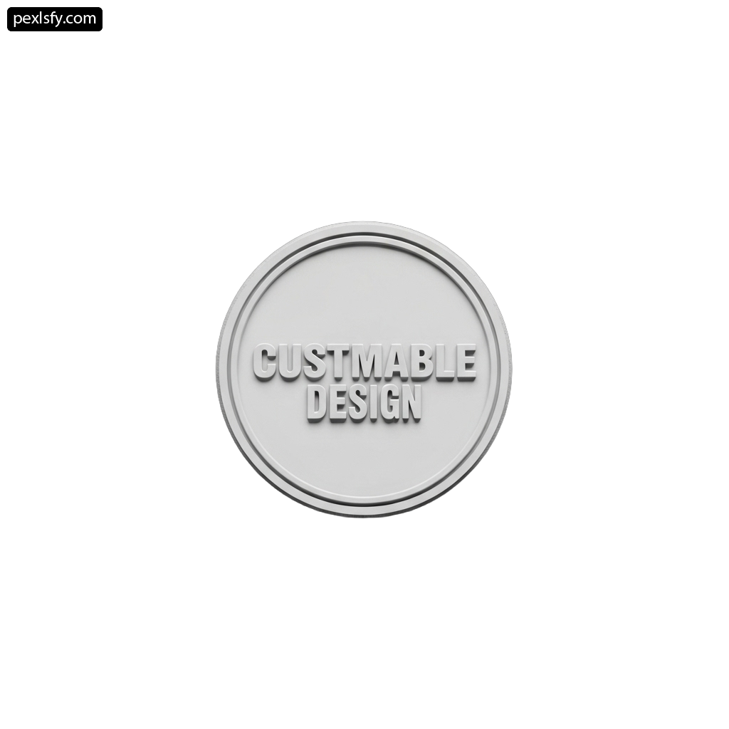 White button with the words customizable design on it png transparent background