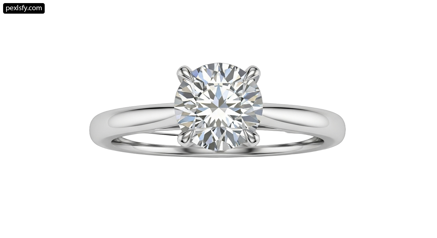 White gold engagement ring with an oval cut diamond png transparent background