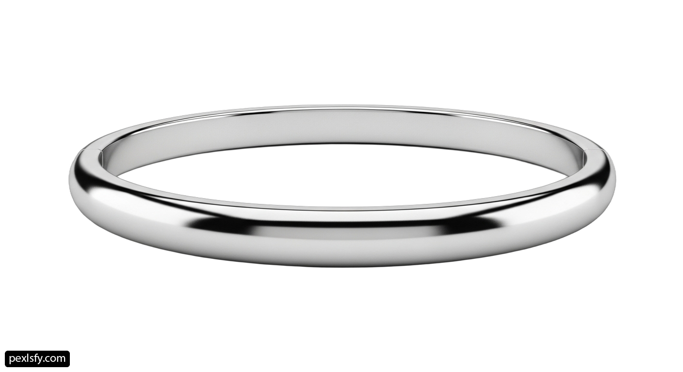 White gold wedding ring on a white background png transparent background