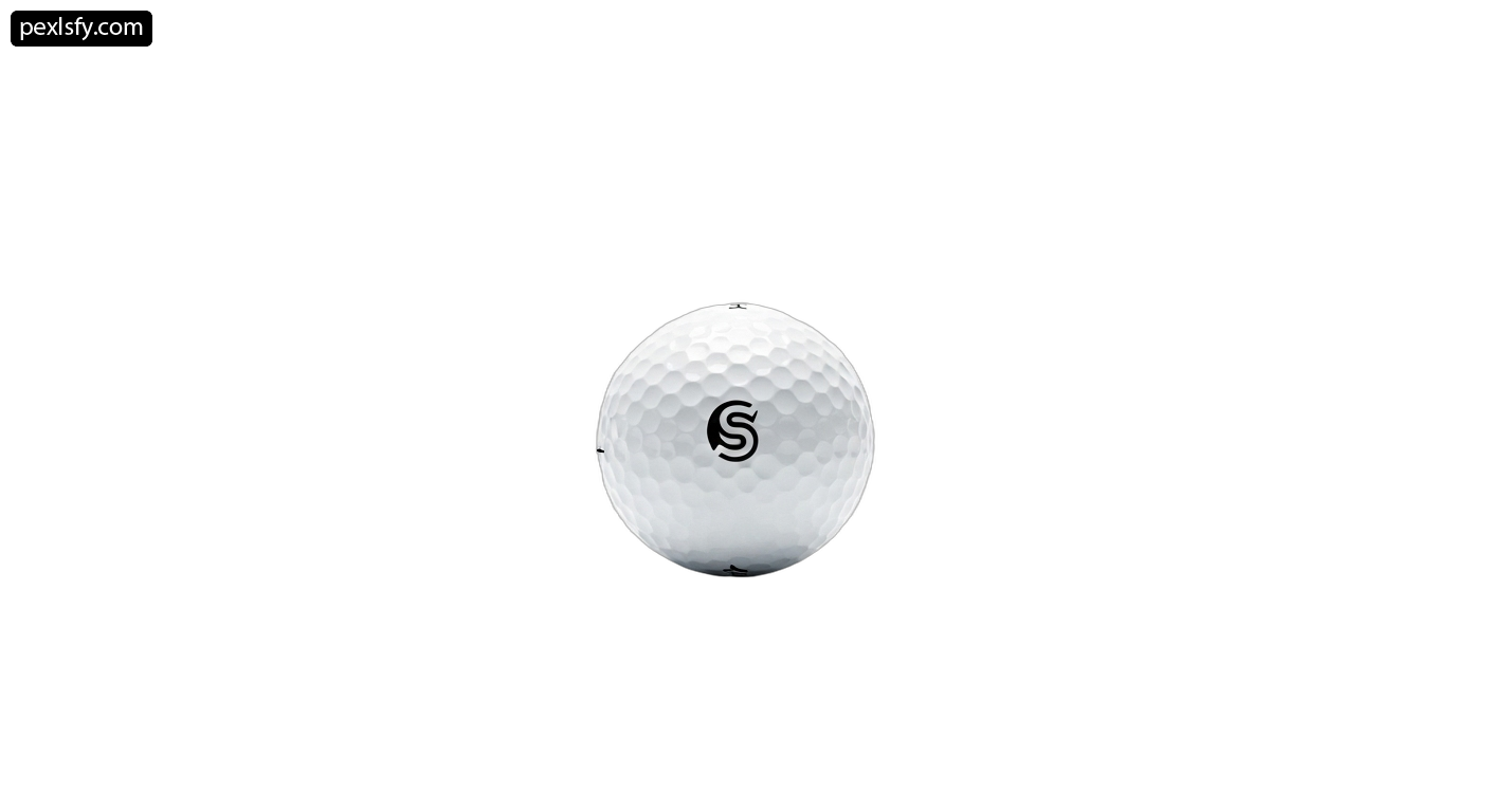 White golf ball on a white background png transparent background