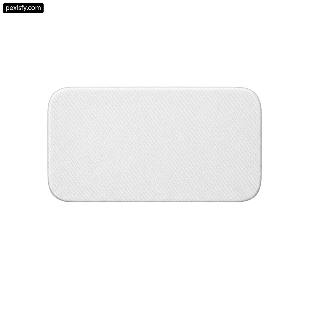 White mouse pad on a white background png transparent background