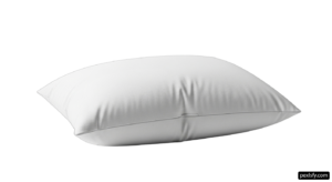 White pillow on a white background png transparent background