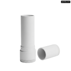 White plastic pipe with a white cap on it png transparent background