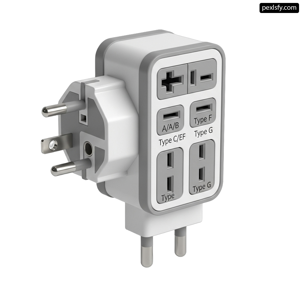 White power strip with three usb ports on it png transparent background