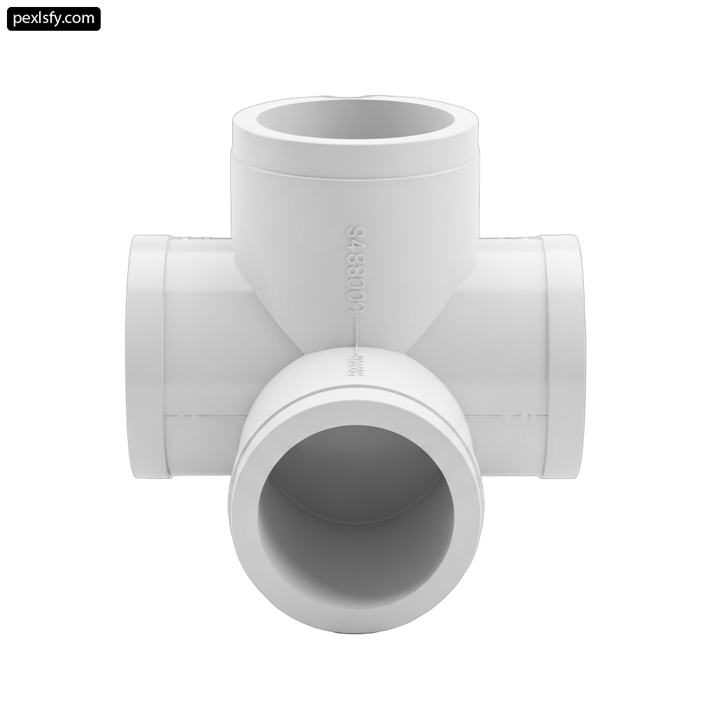White pvc tee on a white background png transparent background