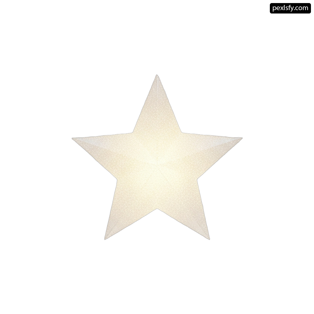 White star on a white background png transparent background