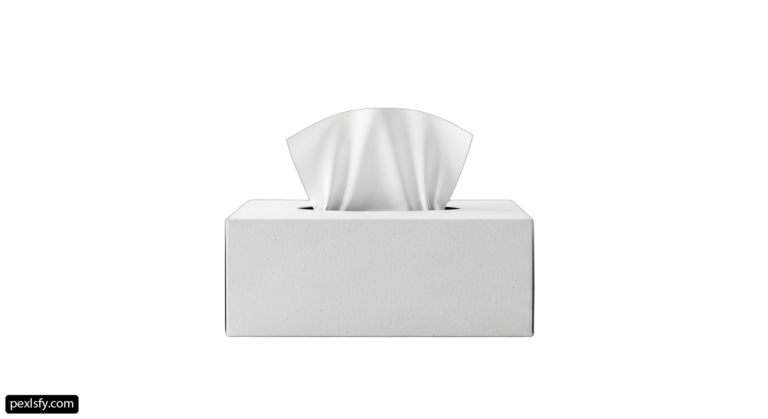 White tissue box sitting on top of a table png transparent background