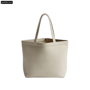 White tote bag on a white background png transparent background
