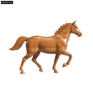 Wooden horse is shown on a white background png transparent background