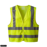 Yellow safety vest on a white background png transparent background