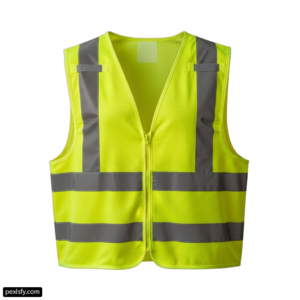 Yellow safety vest on a white background png transparent background