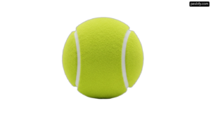 Yellow tennis ball on a white background png transparent background